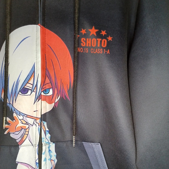 Shoto zip up anime hoodie - Picture 3 of 14